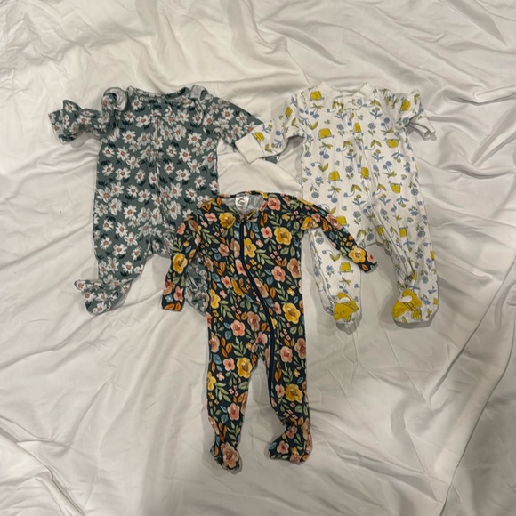 Carter's Other - Baby Girl Floral Footie Bundle, 0-3 months